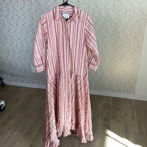 Alexie  collar max linen blend  dress size medium